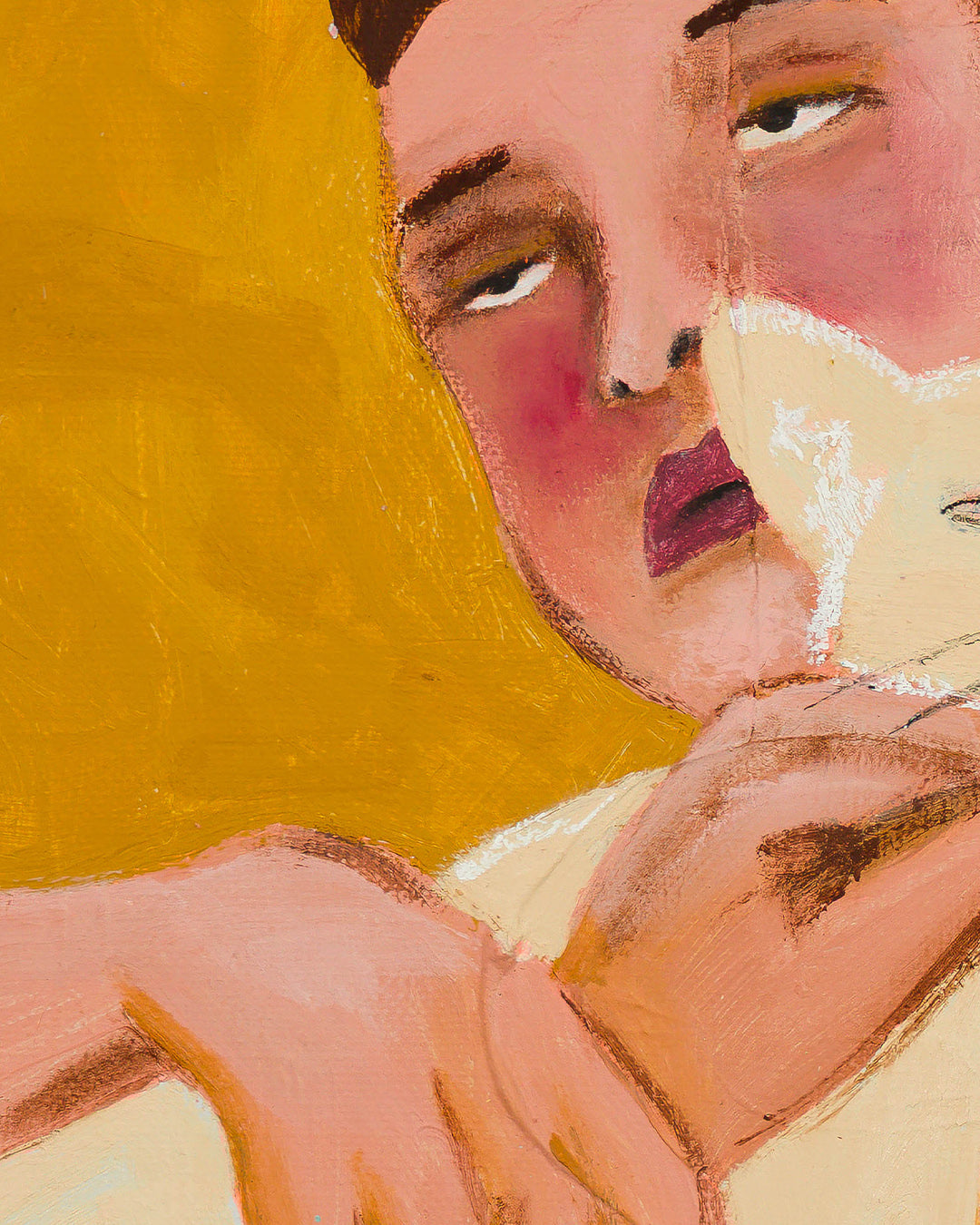 In her arms, the world